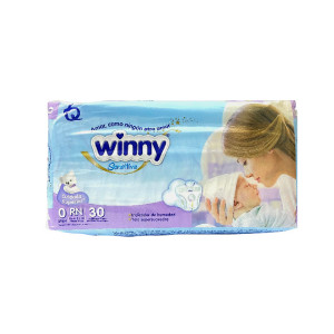 PAÑAL WINNY SENSITIVE ETAPA 0 PAQUETE X 30 UNDS